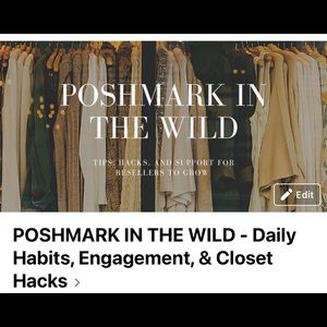 You’re Invited!! Join my brand new Facebook group POSHMARK IN THE WILD 🎉🎉